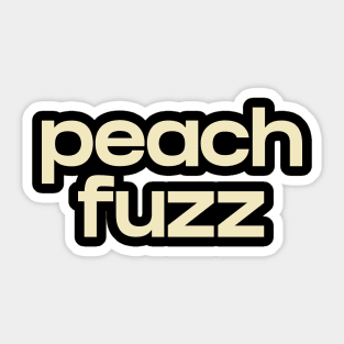 Peach fuzz Sticker